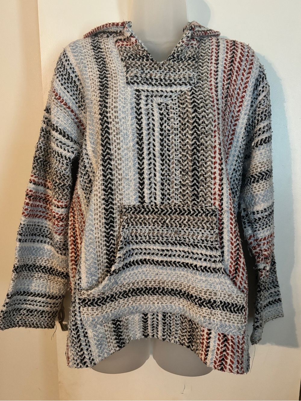 Modern Retro Baja Joe Drug Rug Woven Poncho